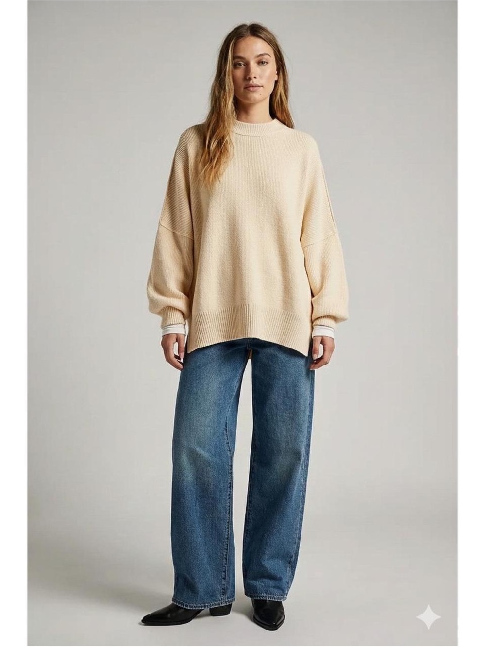 Free People Oversized Knit Sweater
